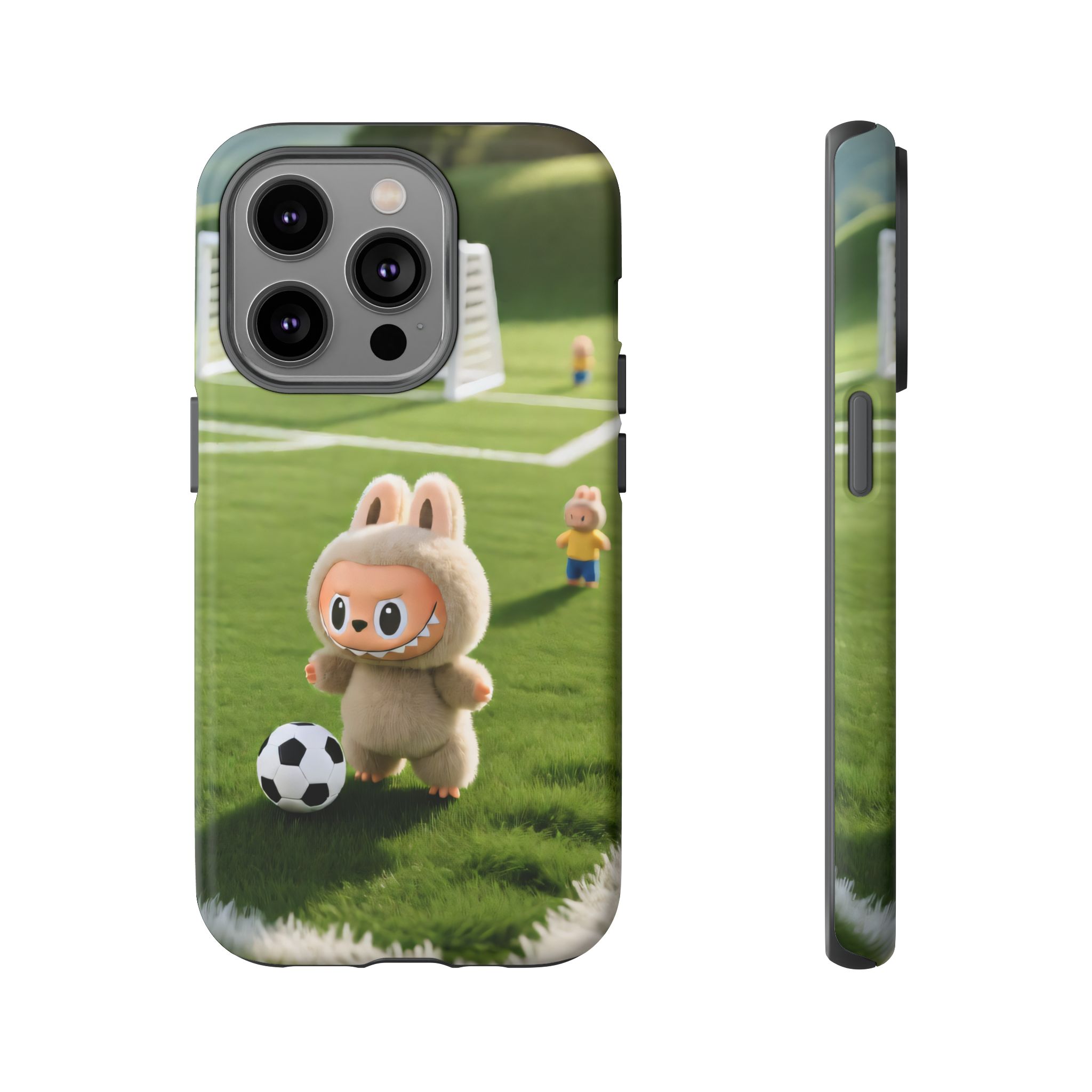 Cute Bunny Soccer Phone Case — Kids Animal Sports Protective Cover - Image 29