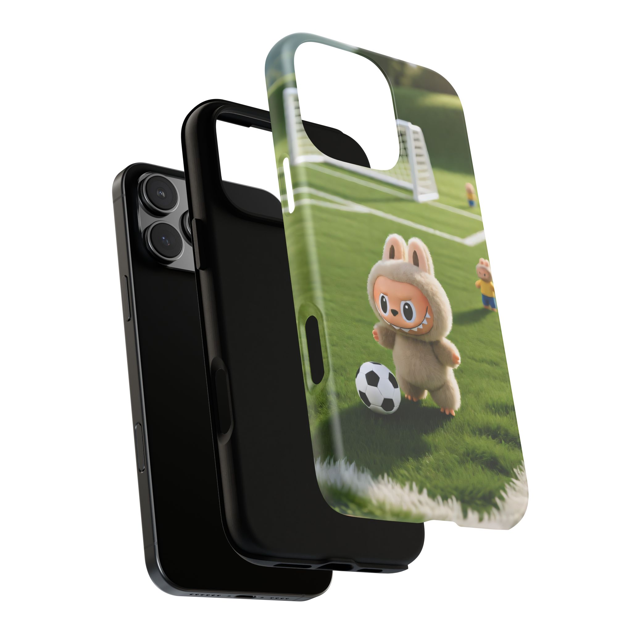 Cute Bunny Soccer Phone Case — Kids Animal Sports Protective Cover - Image 103