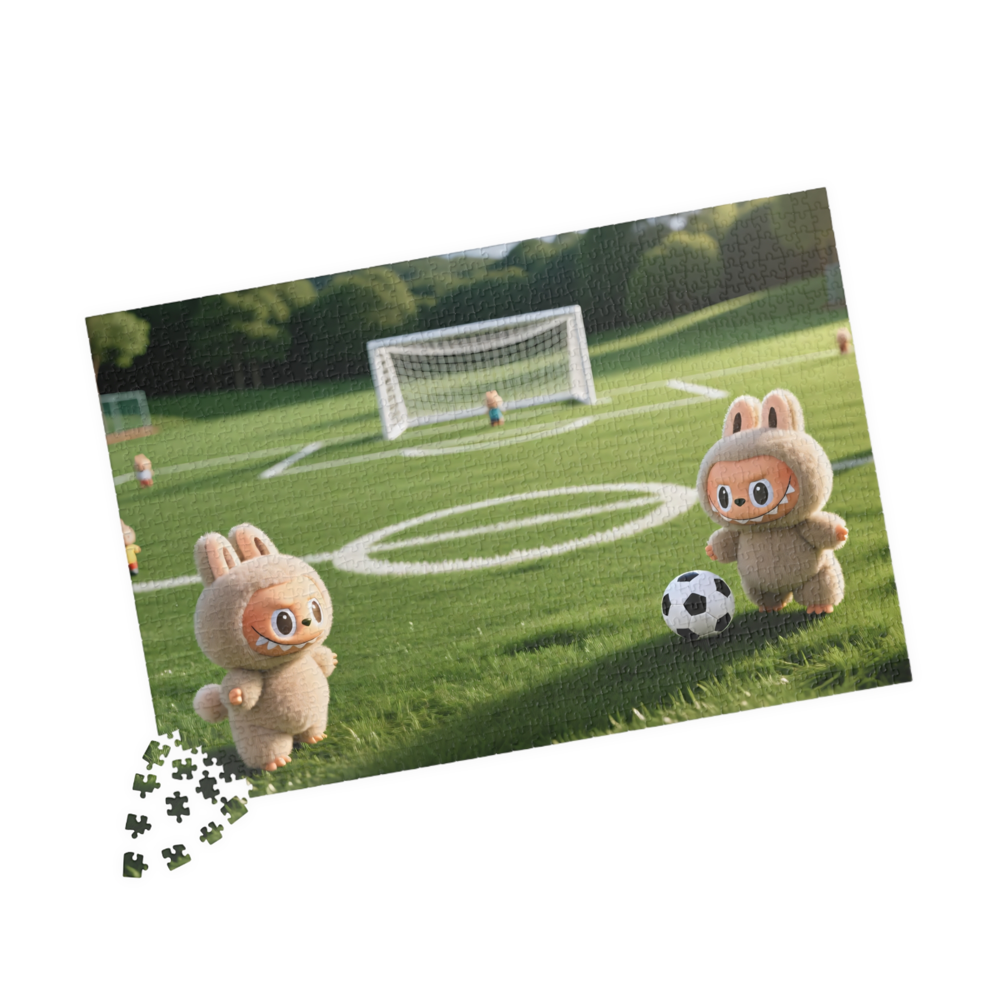 Cute Soccer Labubu Puzzle — Kids’ Animal Football Jigsaw (110/252/520/1014 pcs) - Image 15