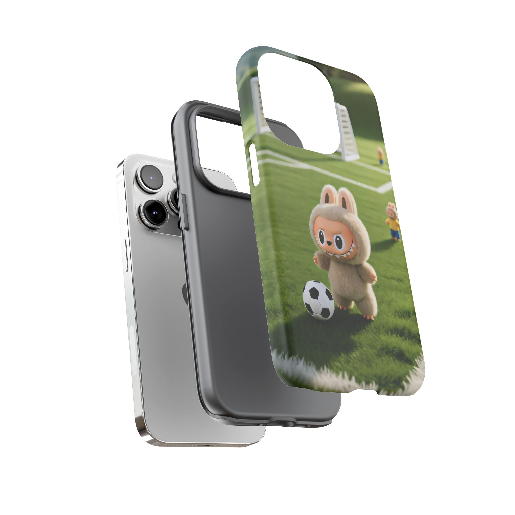 Cute Bunny Soccer Phone Case — Kids Animal Sports Protective Cover - Image 31
