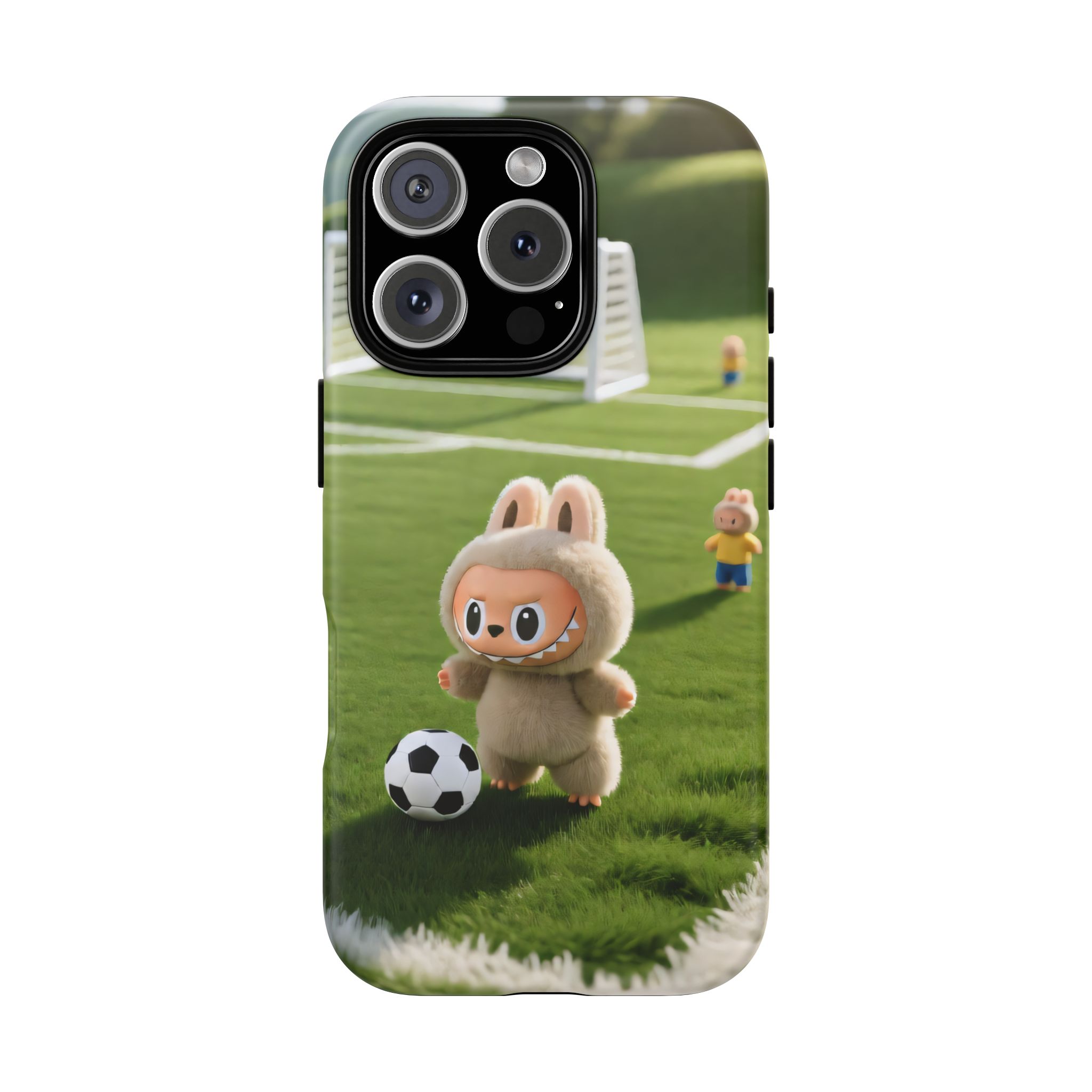 Cute Bunny Soccer Phone Case — Kids Animal Sports Protective Cover - Image 93