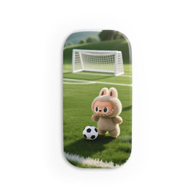 Labubu Soccer Phone Click-On Grip — Cute Click-On Stand & Holder