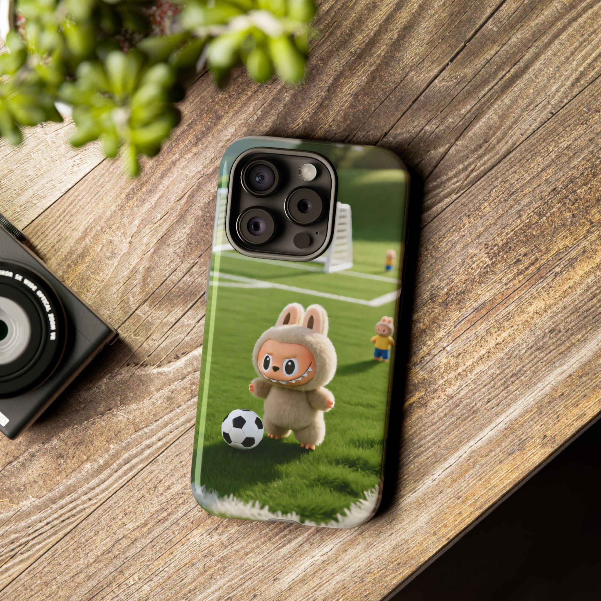 Cute Bunny Soccer Phone Case — Kids Animal Sports Protective Cover - Image 63