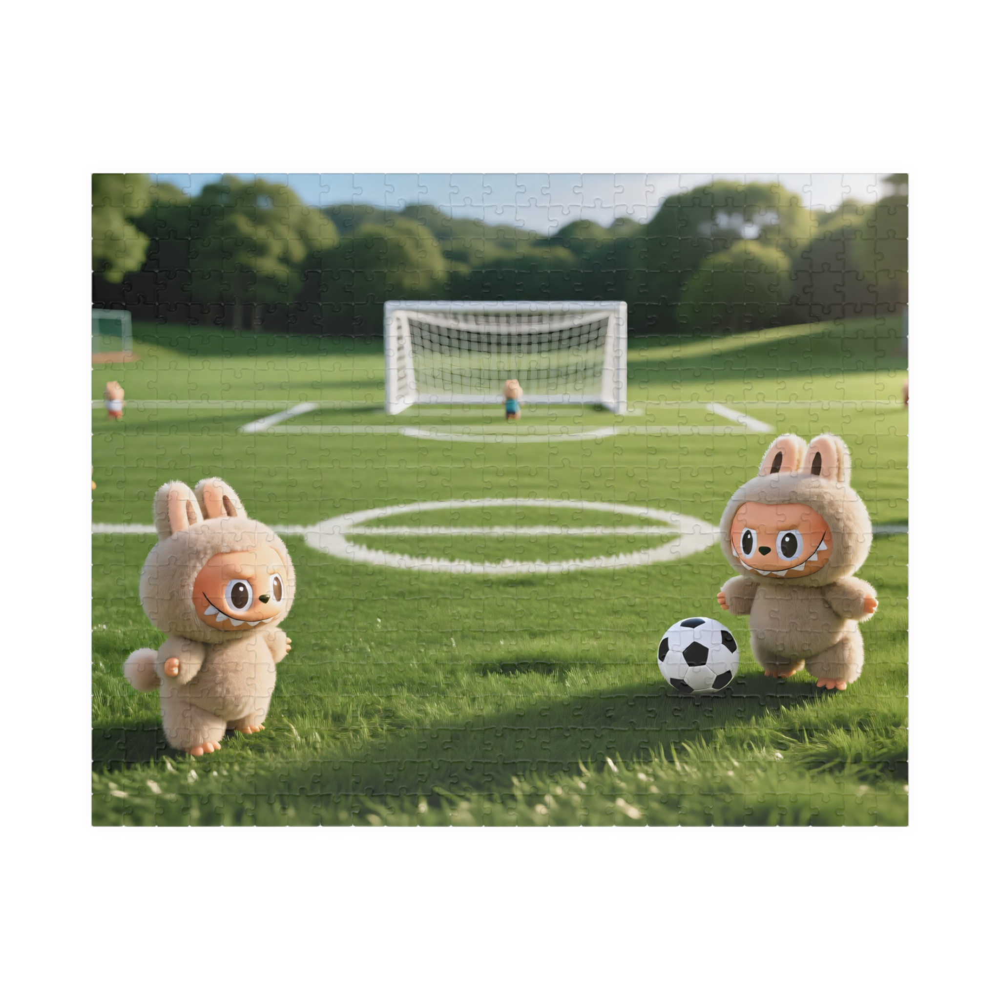 Cute Soccer Labubu Puzzle — Kids’ Animal Football Jigsaw (110/252/520/1014 pcs) - Image 9