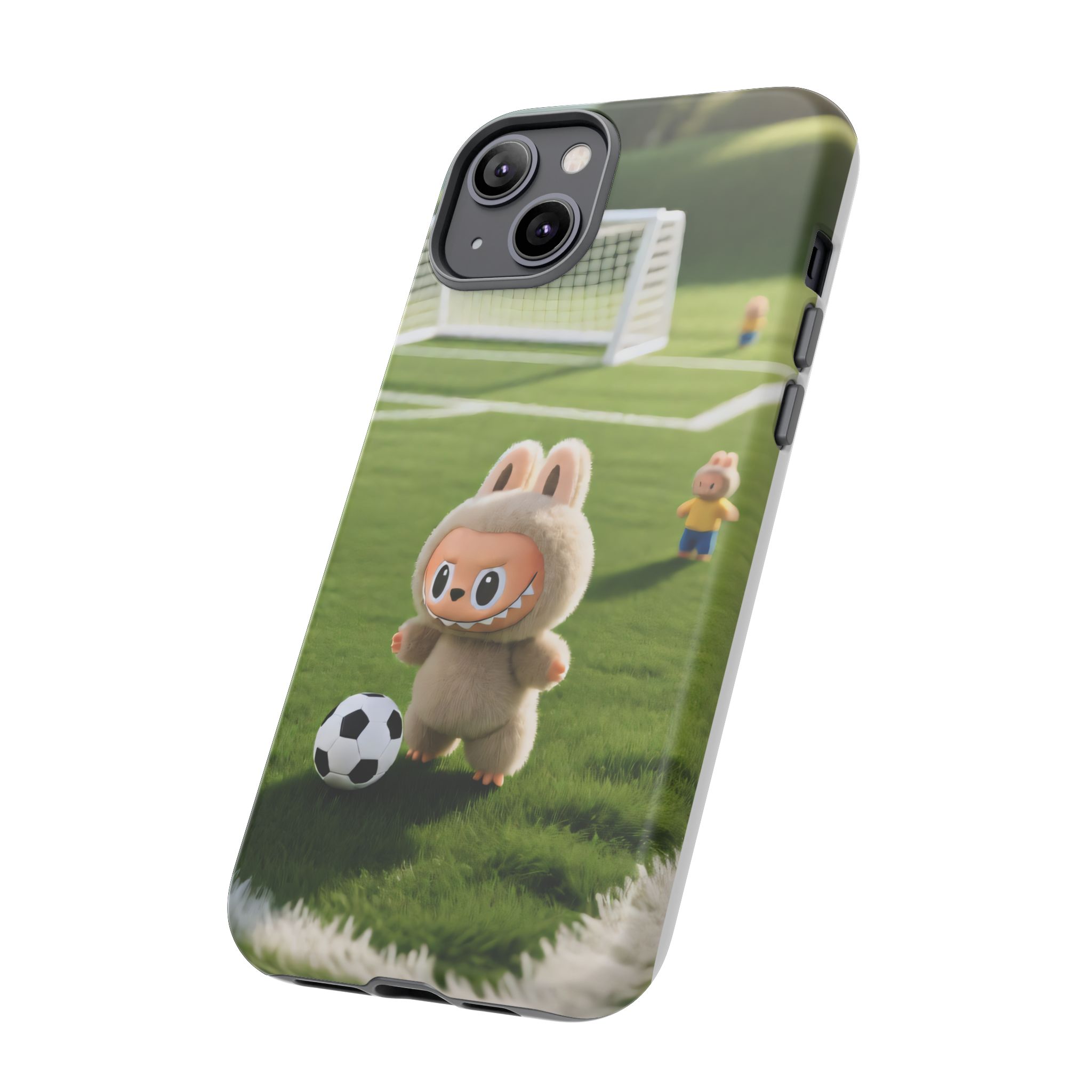 Cute Bunny Soccer Phone Case — Kids Animal Sports Protective Cover - Image 38