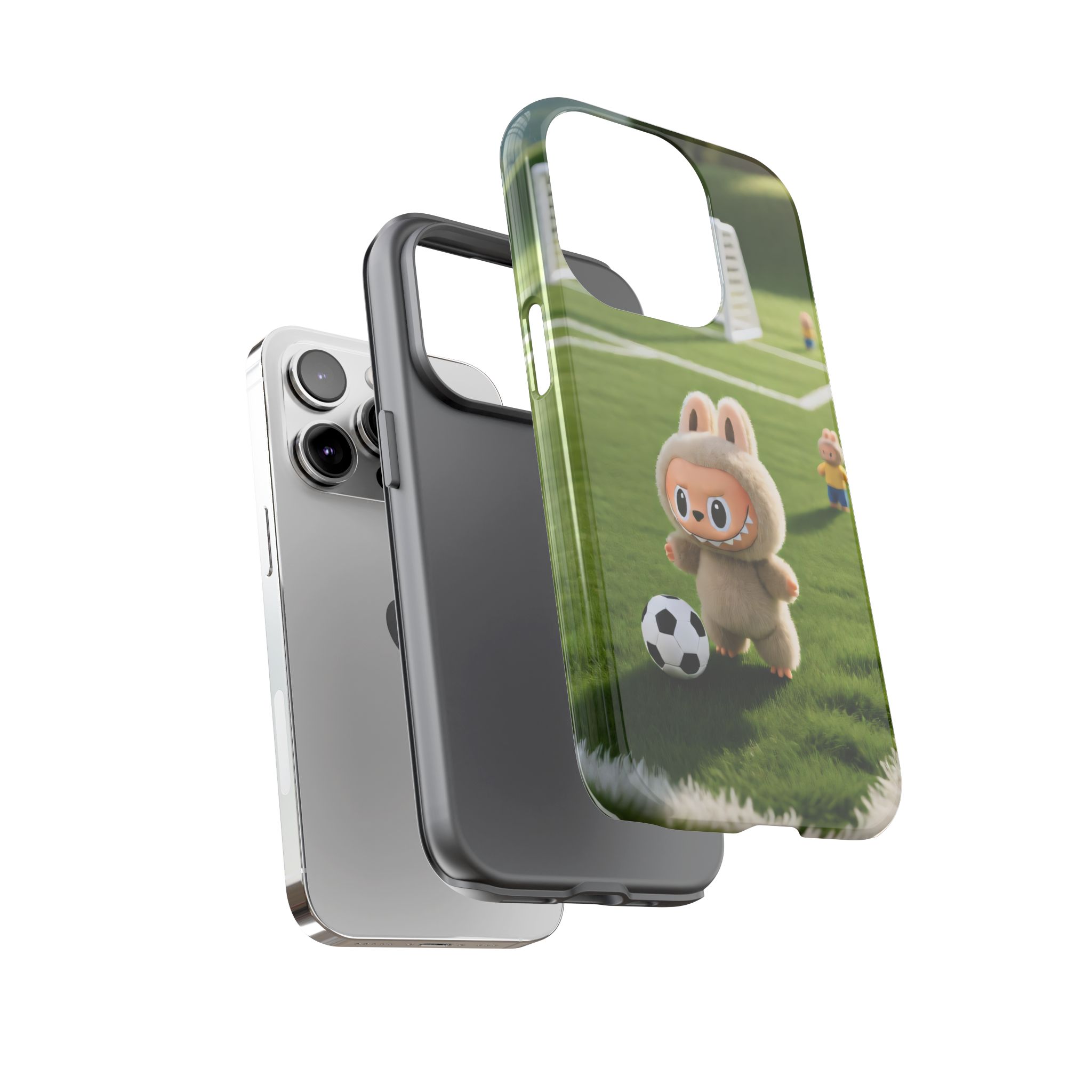 Cute Bunny Soccer Phone Case — Kids Animal Sports Protective Cover - Image 27