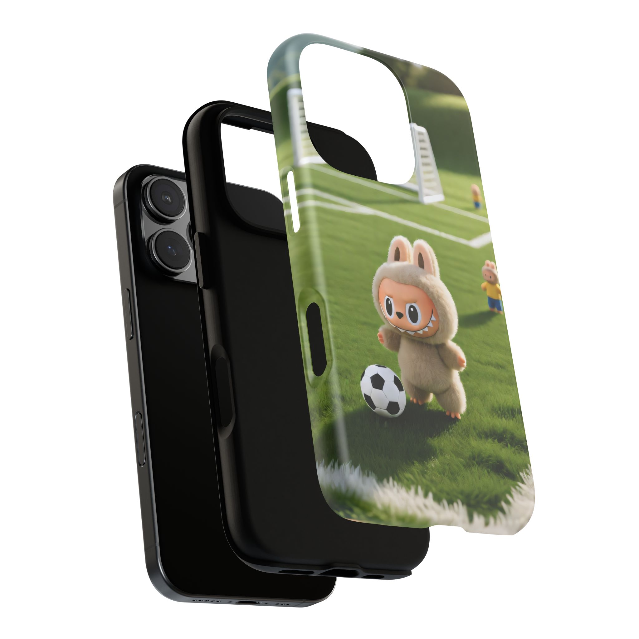 Cute Bunny Soccer Phone Case — Kids Animal Sports Protective Cover - Image 95