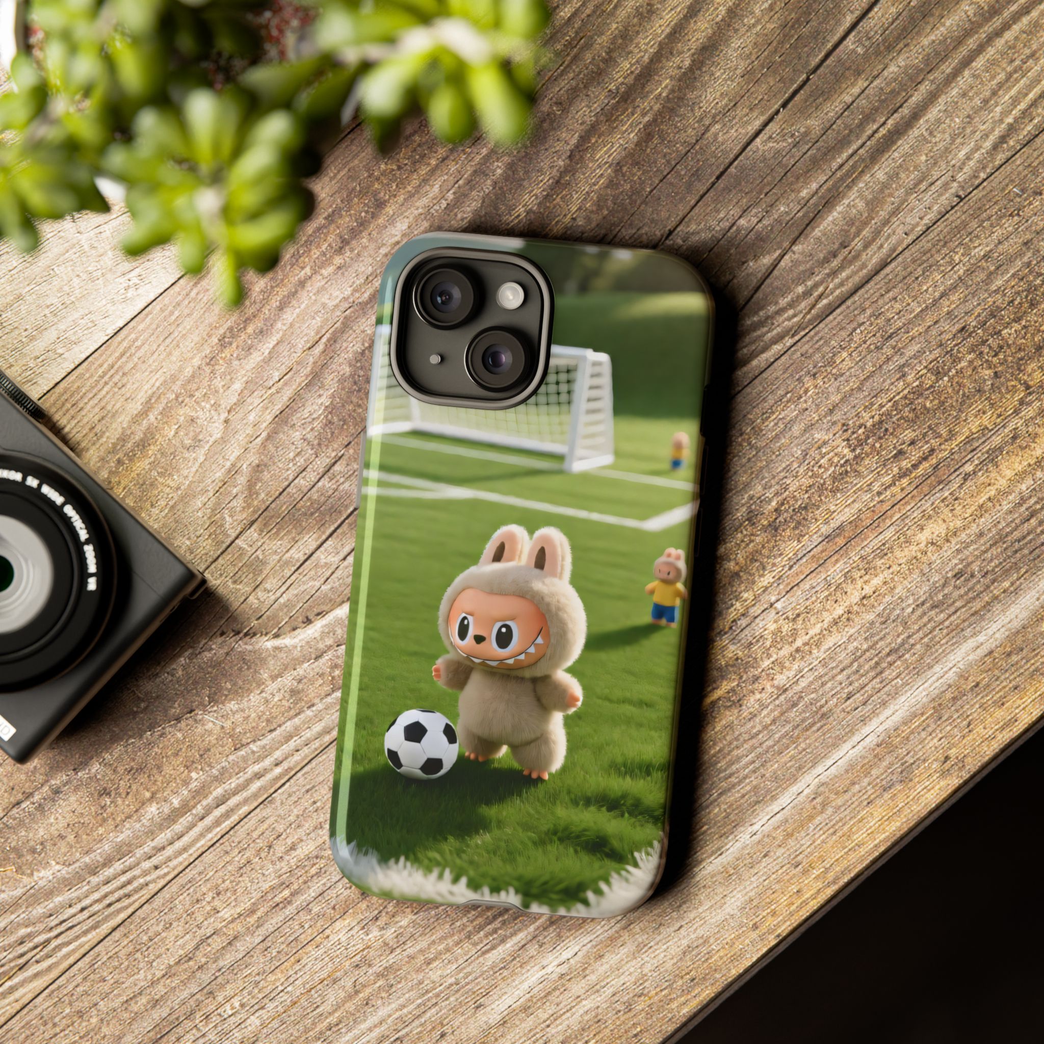 Cute Bunny Soccer Phone Case — Kids Animal Sports Protective Cover - Image 51