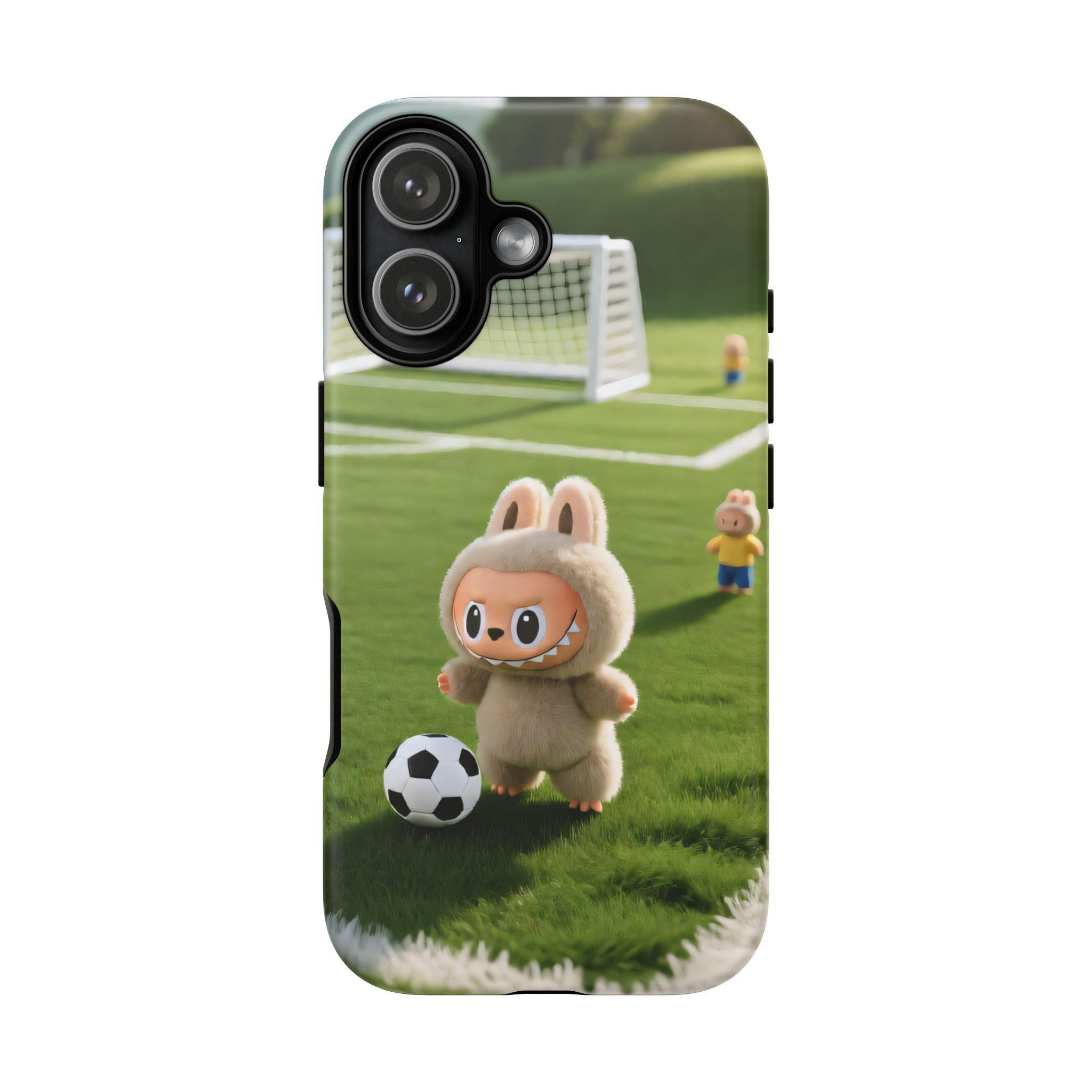 Cute Bunny Soccer Phone Case — Kids Animal Sports Protective Cover - Image 106