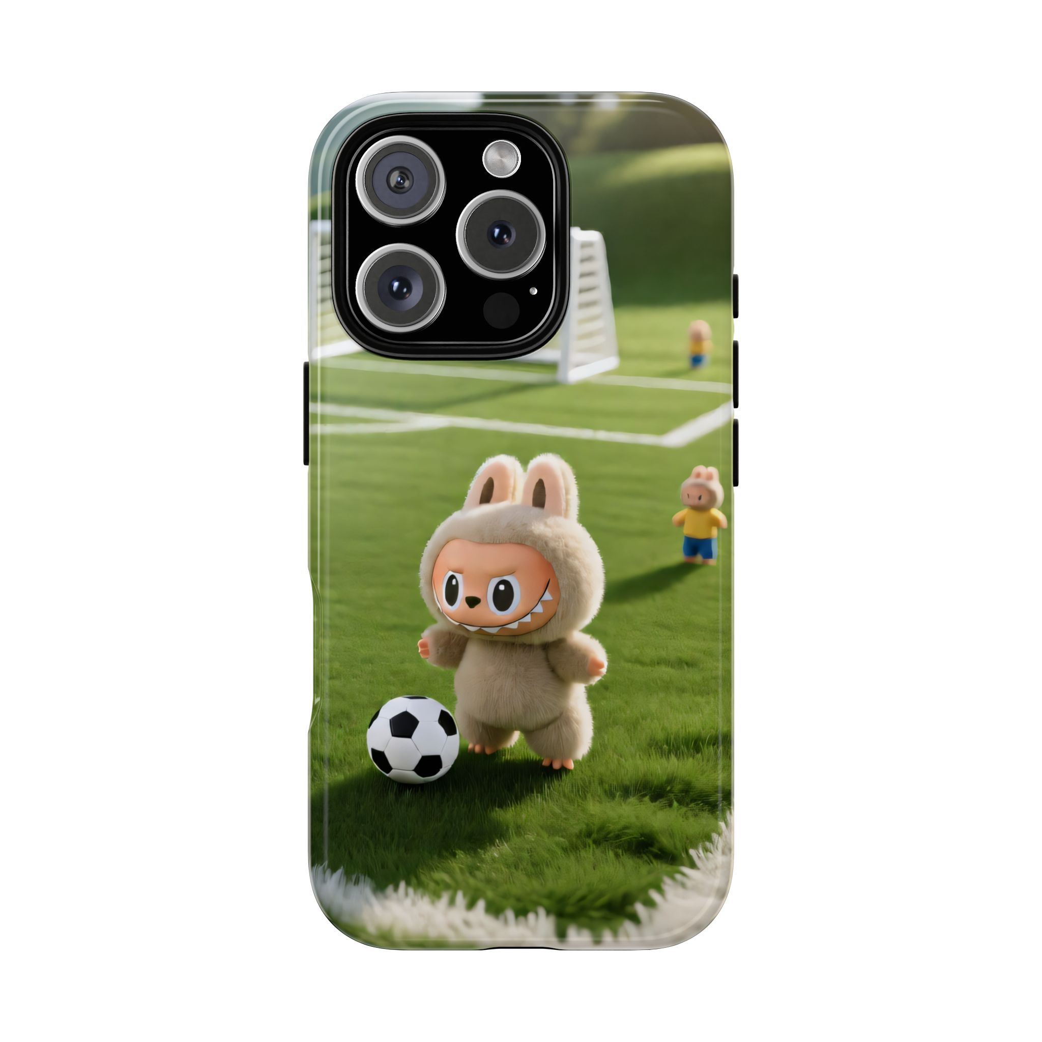 Cute Bunny Soccer Phone Case — Kids Animal Sports Protective Cover - Image 89