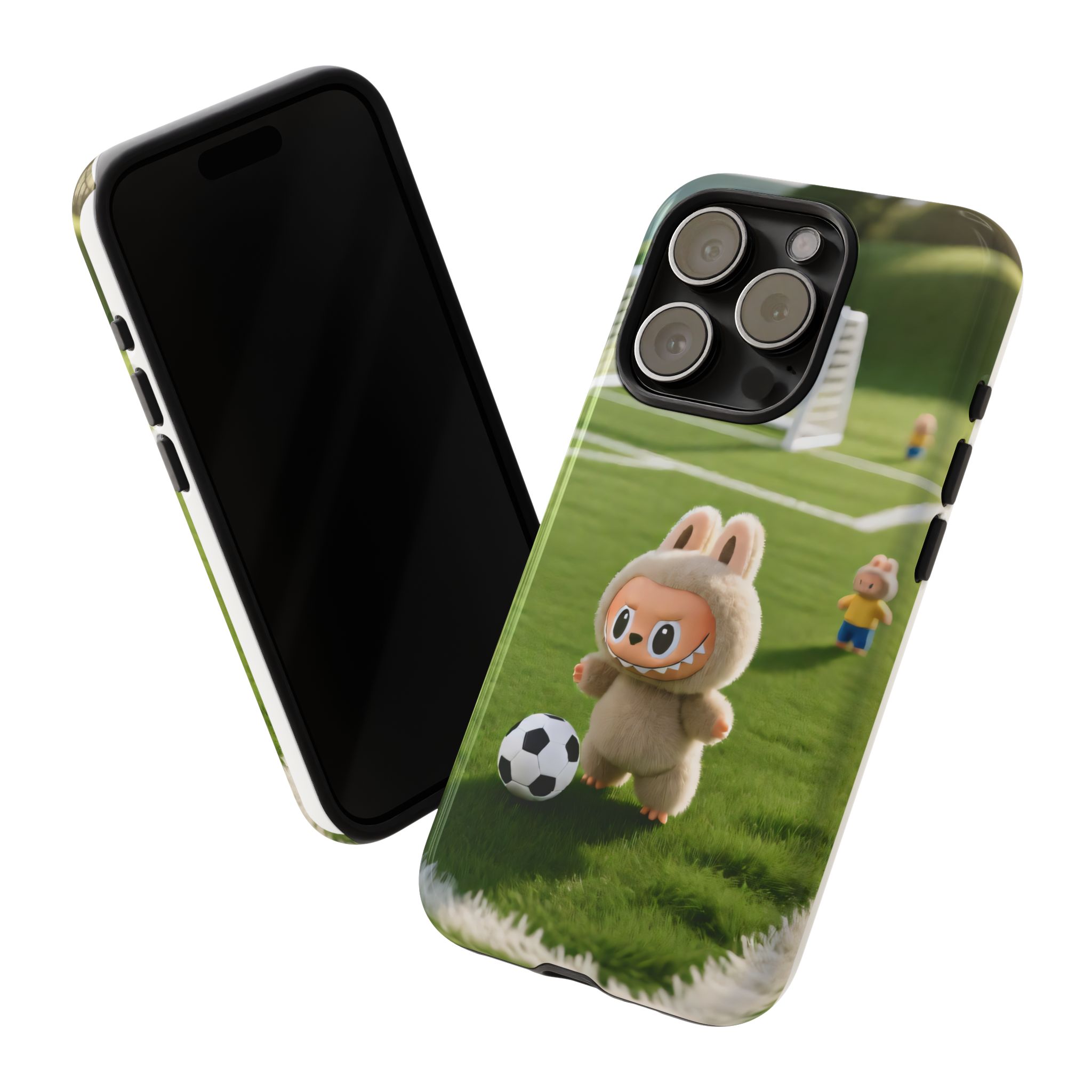 Cute Bunny Soccer Phone Case — Kids Animal Sports Protective Cover - Image 62