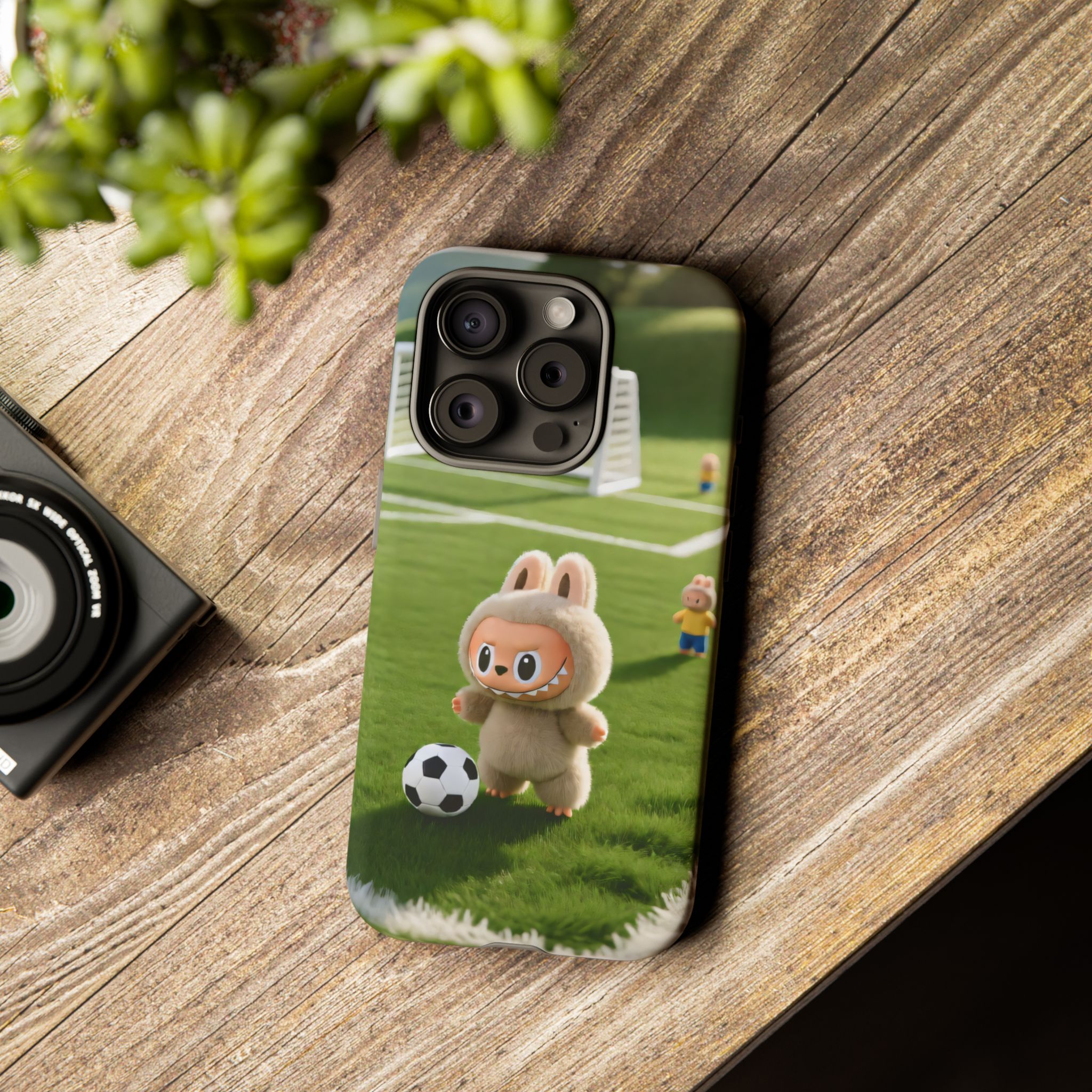 Cute Bunny Soccer Phone Case — Kids Animal Sports Protective Cover - Image 66