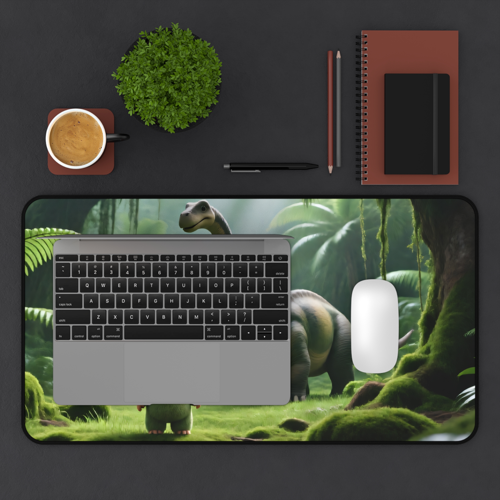 Cute Labubu Dinosaur Desk Mat — Playful Football Field Mousepad for Kids & Fans - Image 7