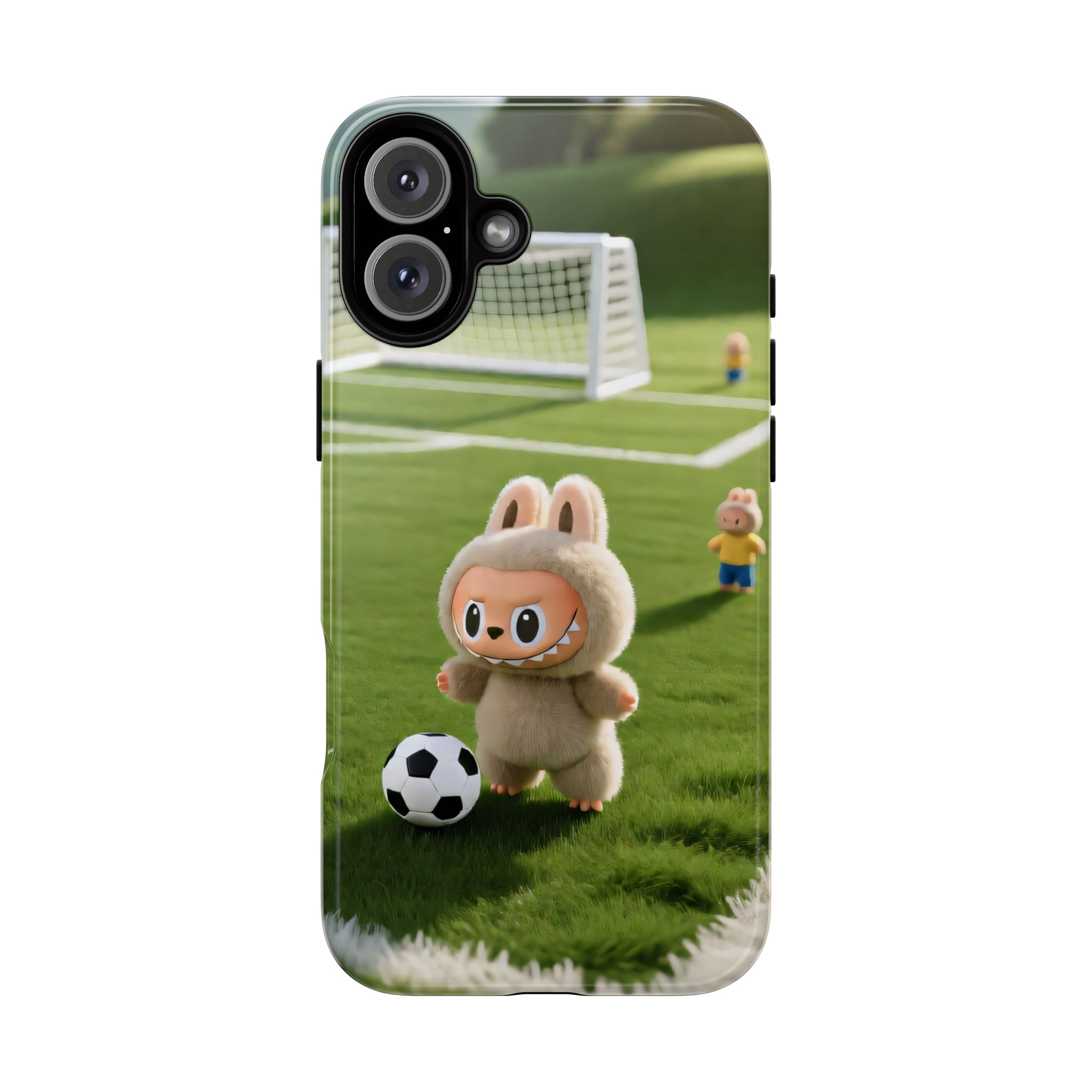 Cute Bunny Soccer Phone Case — Kids Animal Sports Protective Cover - Image 81
