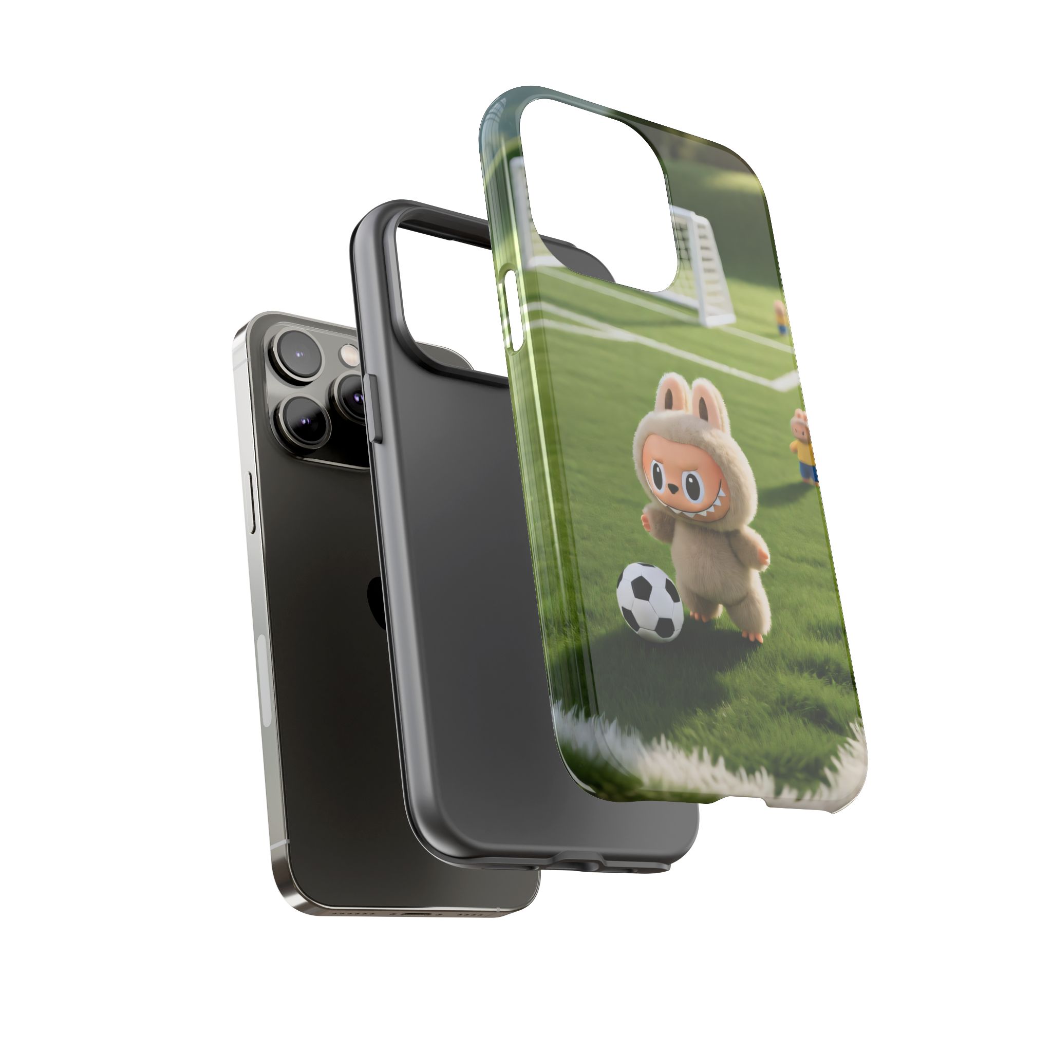 Cute Bunny Soccer Phone Case — Kids Animal Sports Protective Cover - Image 43