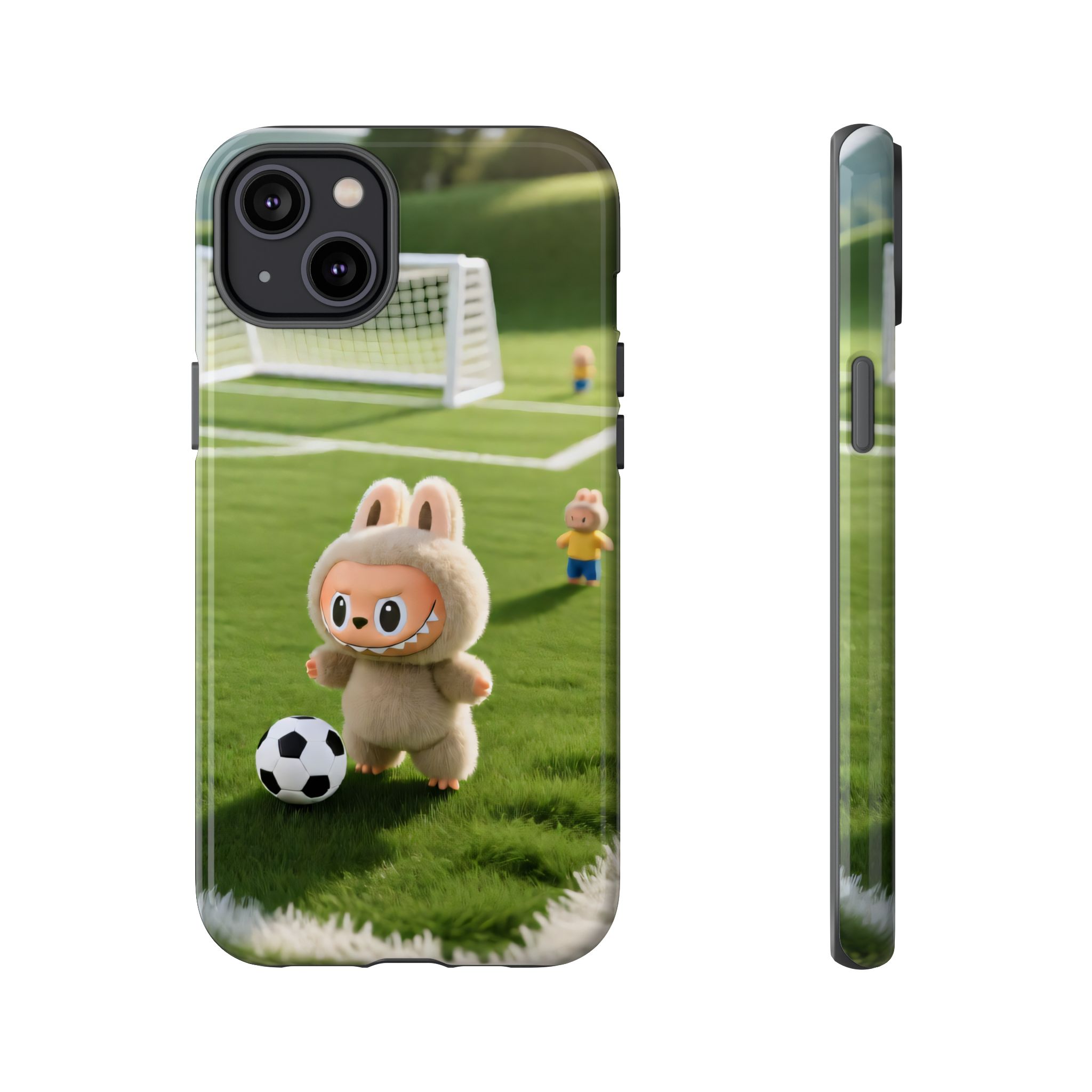 Cute Bunny Soccer Phone Case — Kids Animal Sports Protective Cover - Image 33