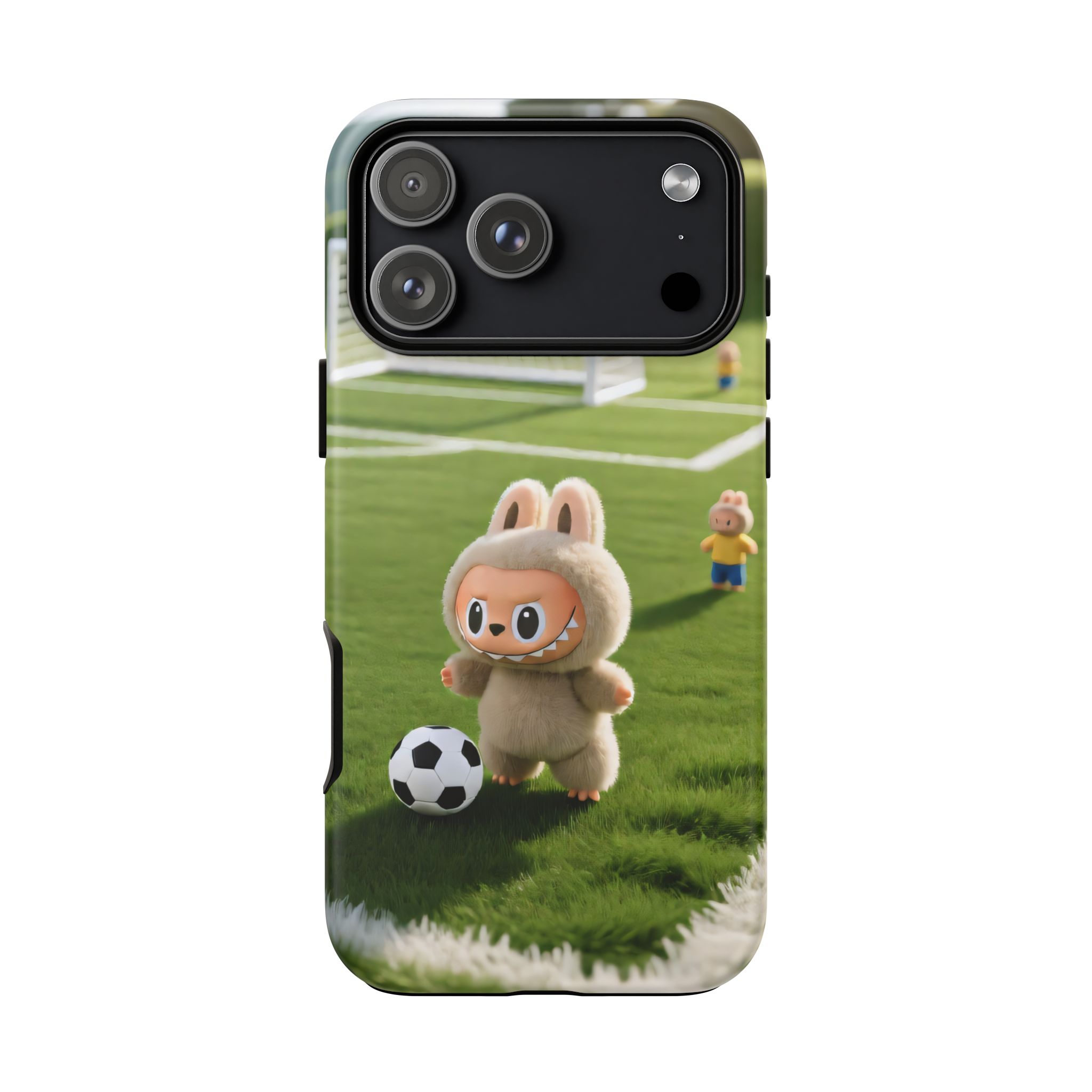 Cute Bunny Soccer Phone Case — Kids Animal Sports Protective Cover - Image 112