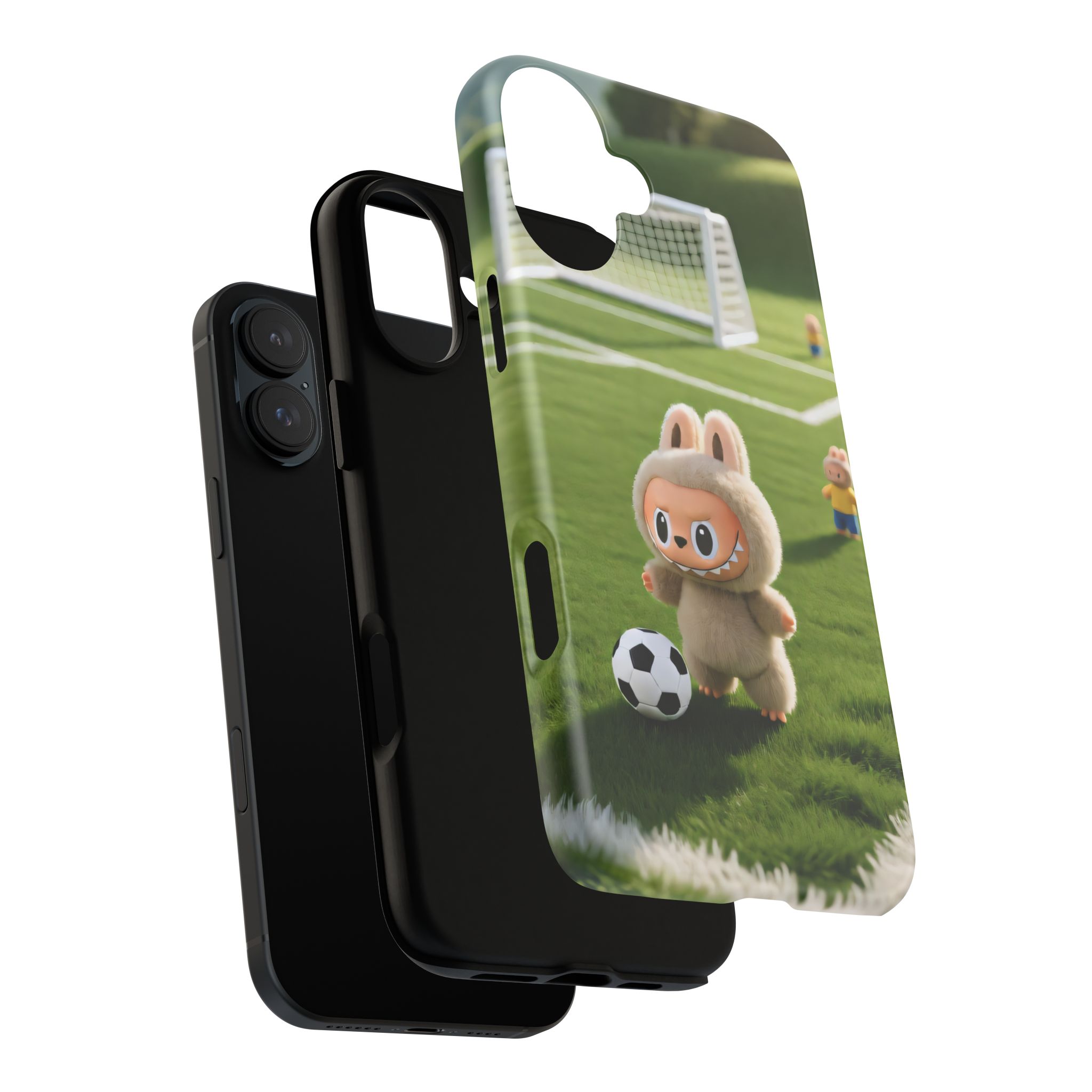 Cute Bunny Soccer Phone Case — Kids Animal Sports Protective Cover - Image 87