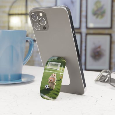Alternative view of Labubu Soccer Phone Click-On Grip — Cute Click-On Stand & Holder