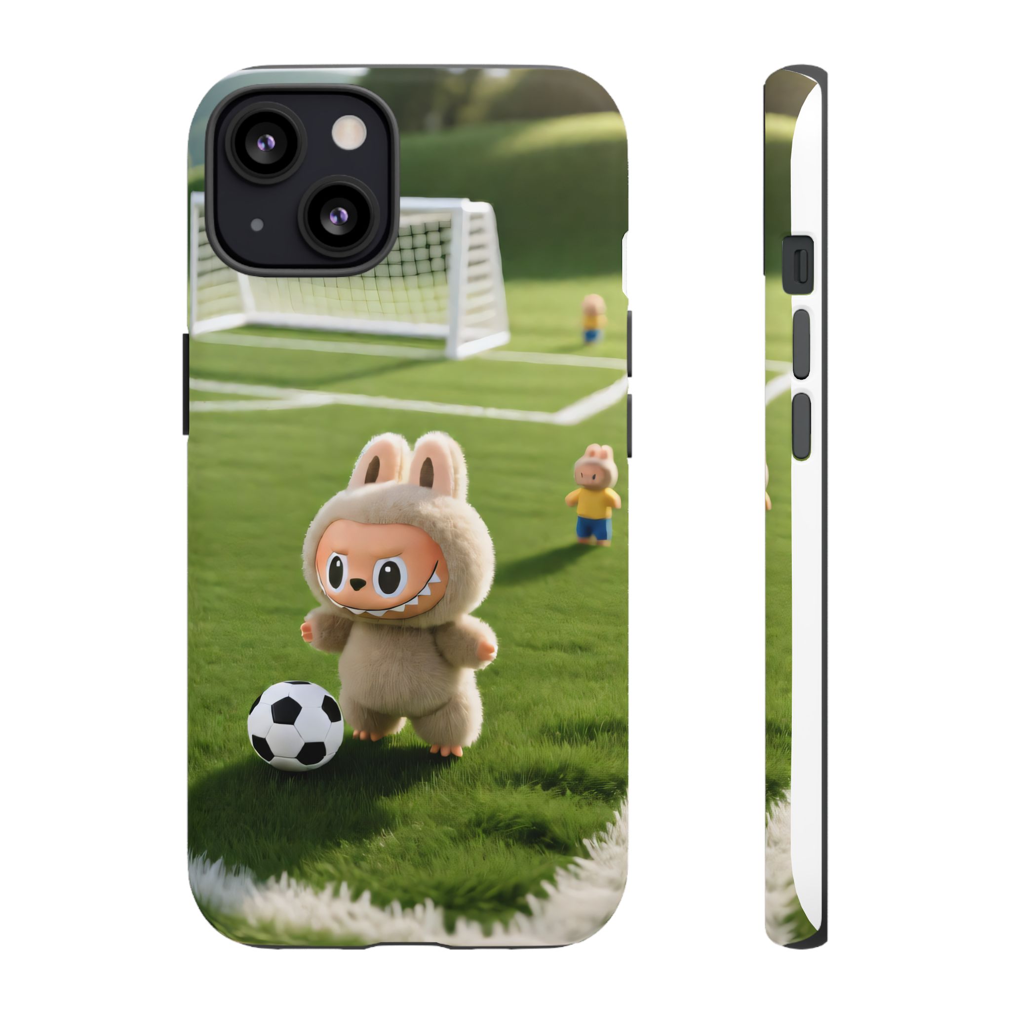 Cute Bunny Soccer Phone Case — Kids Animal Sports Protective Cover - Image 3