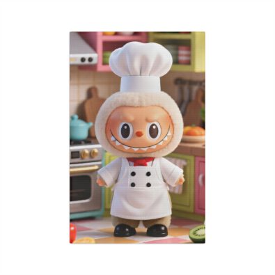 Cute Ched character printed on a soft microfiber tea towel