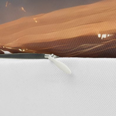 A plush lumbar pillow featuring a humorous spilled coffee design, perfect for home decor