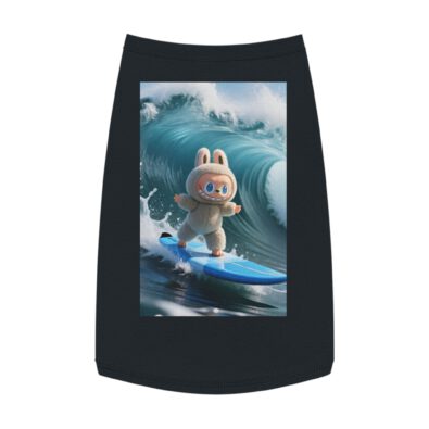 Alternative view of Surfing Bunny Pet Tank Top — Cute Surfboard Dog