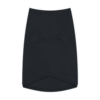 A stylish tank top featuring a playful Labubu doll and a coffee cup graphic, perfect for pet lovers